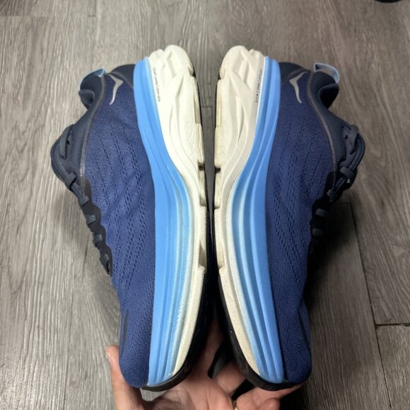 Hoka One One Mens Bondi 8 1123202 OSAA Blue Running Shoes Sneakers Size 14 D - Picture 2 of 12